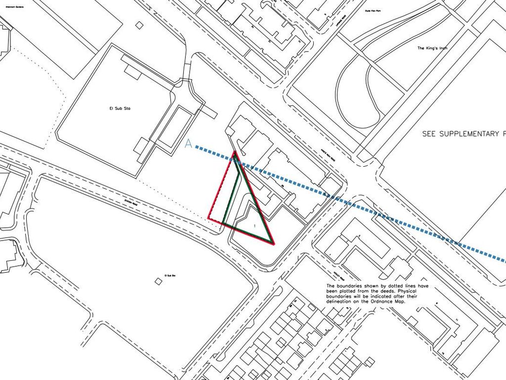 Land for sale in 0.32 Acre Site At Station Road, Braehead, Renfrew PA48Rp PA4, £6,000