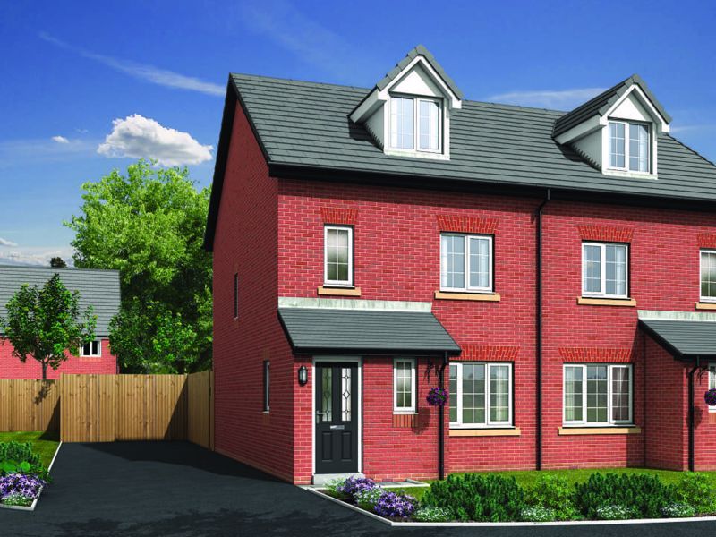 New home, 4 bed semi-detached house for sale in The Jenner, Lawton Green, Lawton Road, Stoke-On-Trent ST7, £274,950