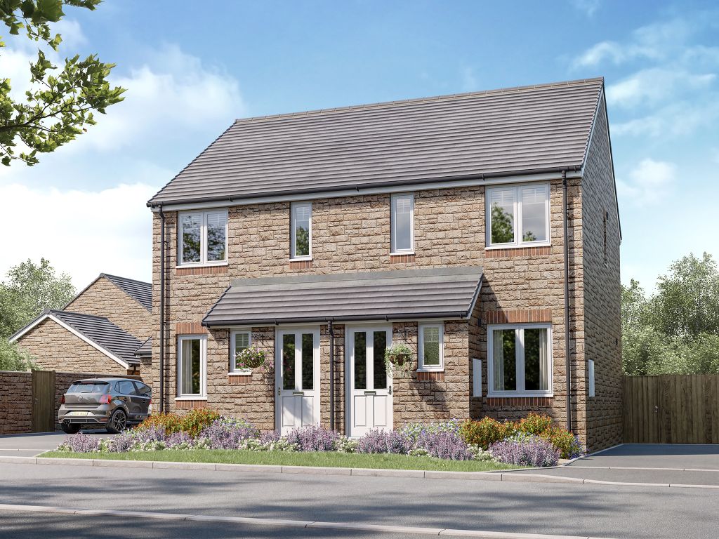 New home, 2 bed end terrace house for sale in "The Alnwick" at Sillars Green, Malmesbury SN16, £279,995