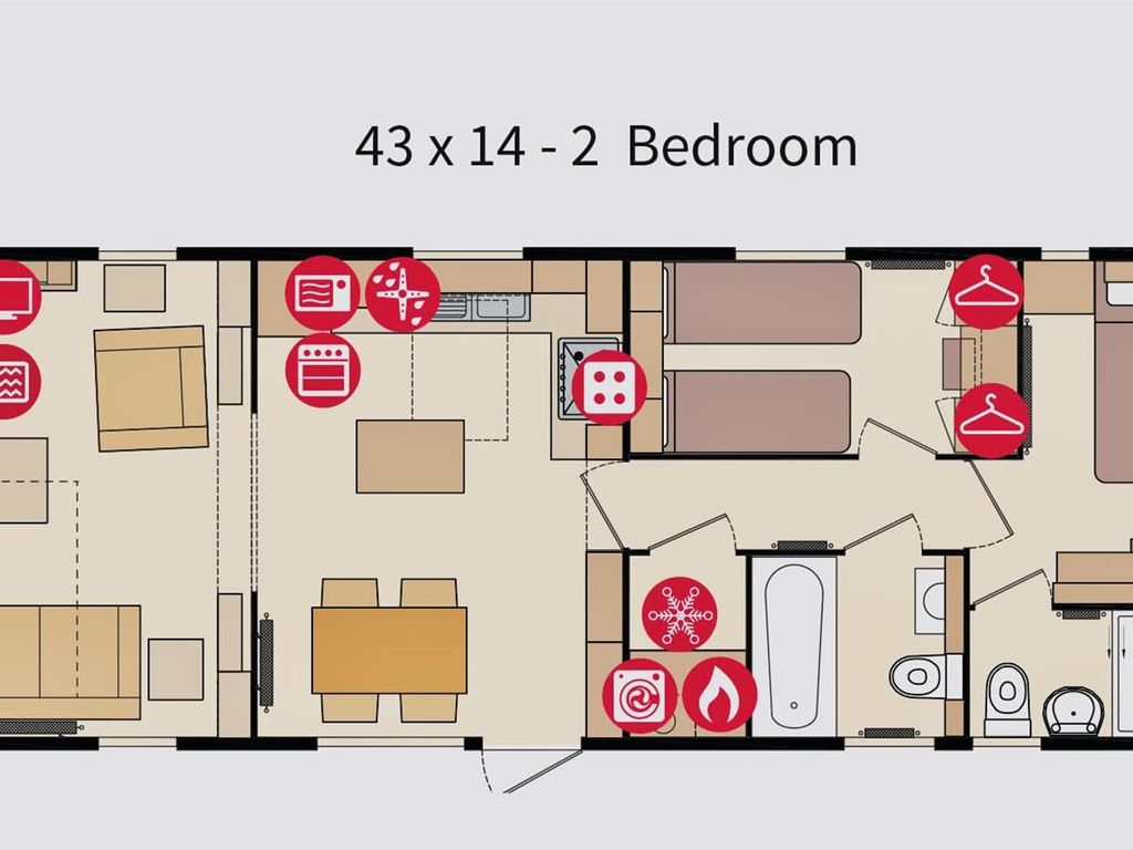 2 bed property for sale in Cedars, Devon Cliffs, Sandy Bay, Exmouth EX8, £44,950