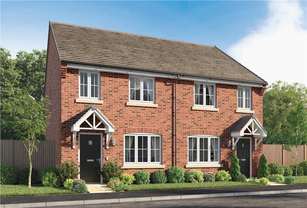 New home, 3 bed semi-detached house for sale in "Overton" at Bircotes, Doncaster DN11, £184,995