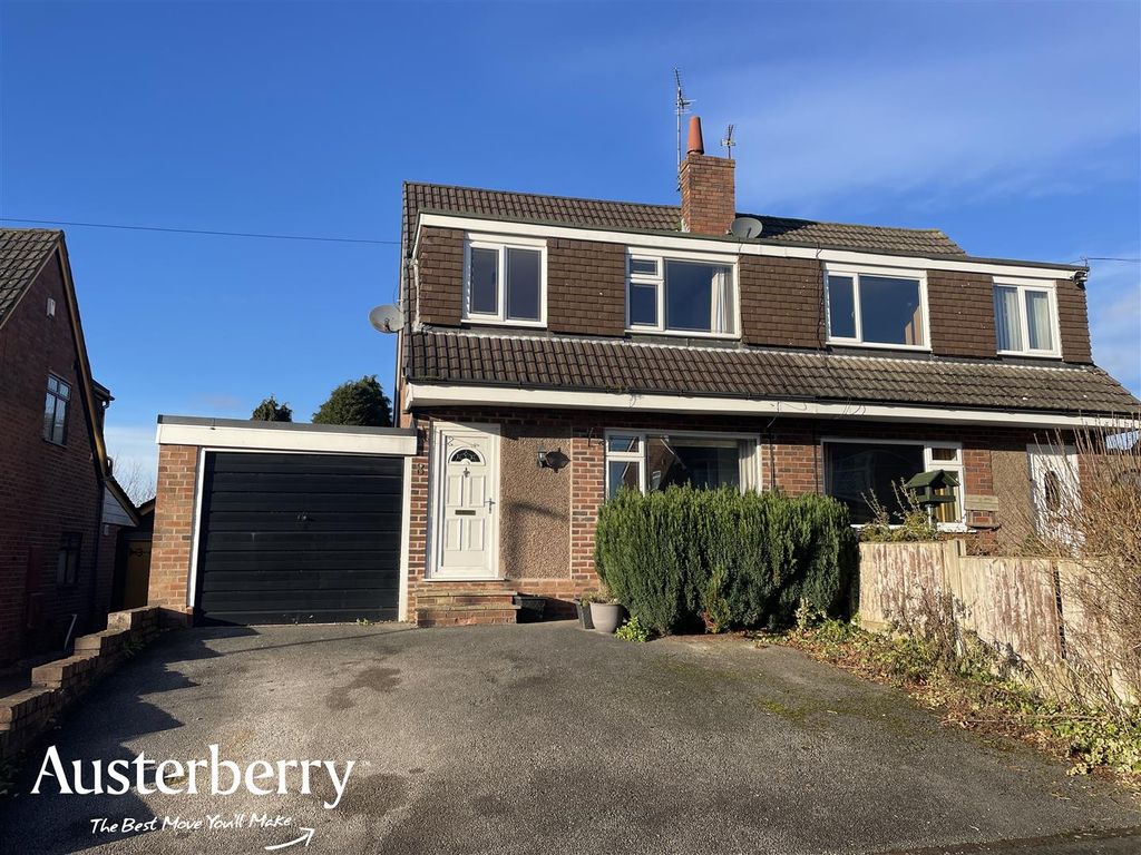 3 bed semi-detached house for sale in Churnet Road, Forsbrook, Stoke-On-Trent. Staffordshire ST11, £185,000