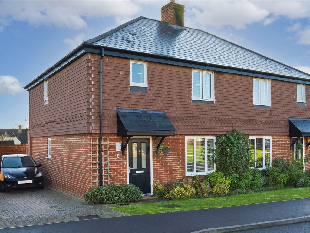 3 bed semi-detached house to rent in Somerset Fields, Bentley, Farnham, Surrey GU10, £2,200 pcm
