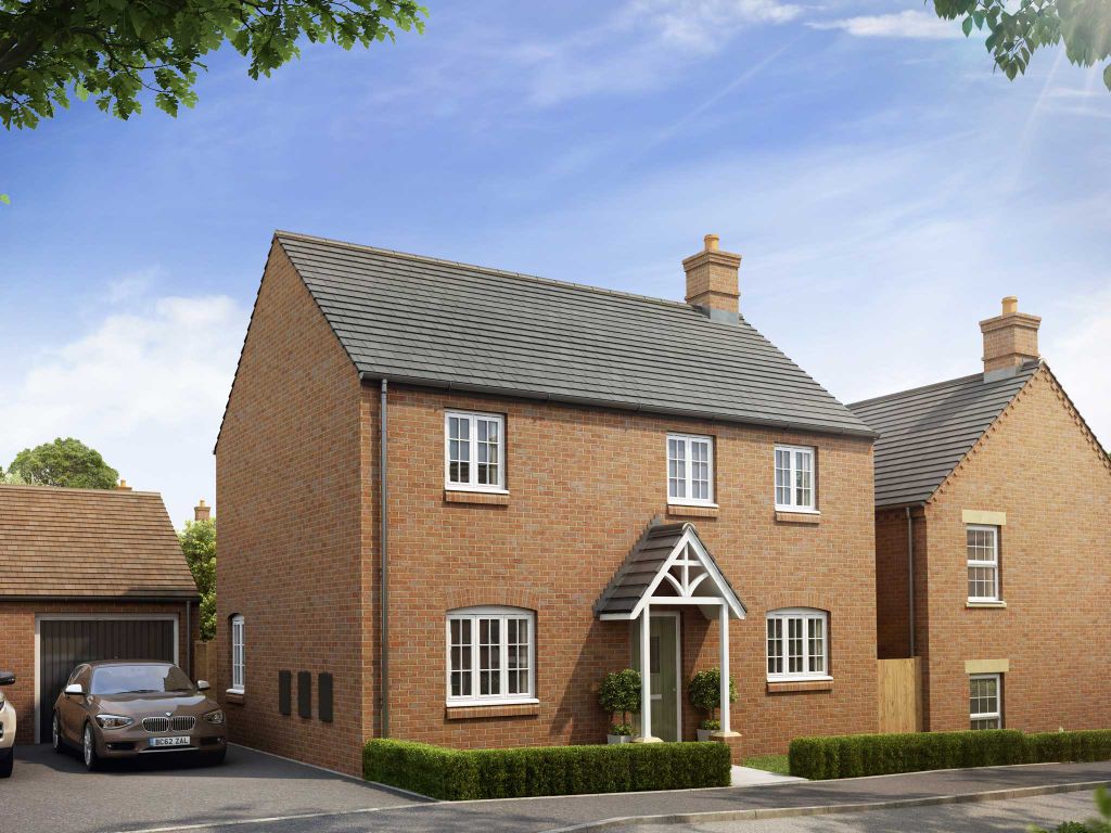 New home, 3 bed detached house for sale in "The Hartwell" at Heathencote, Towcester NN12, £424,950