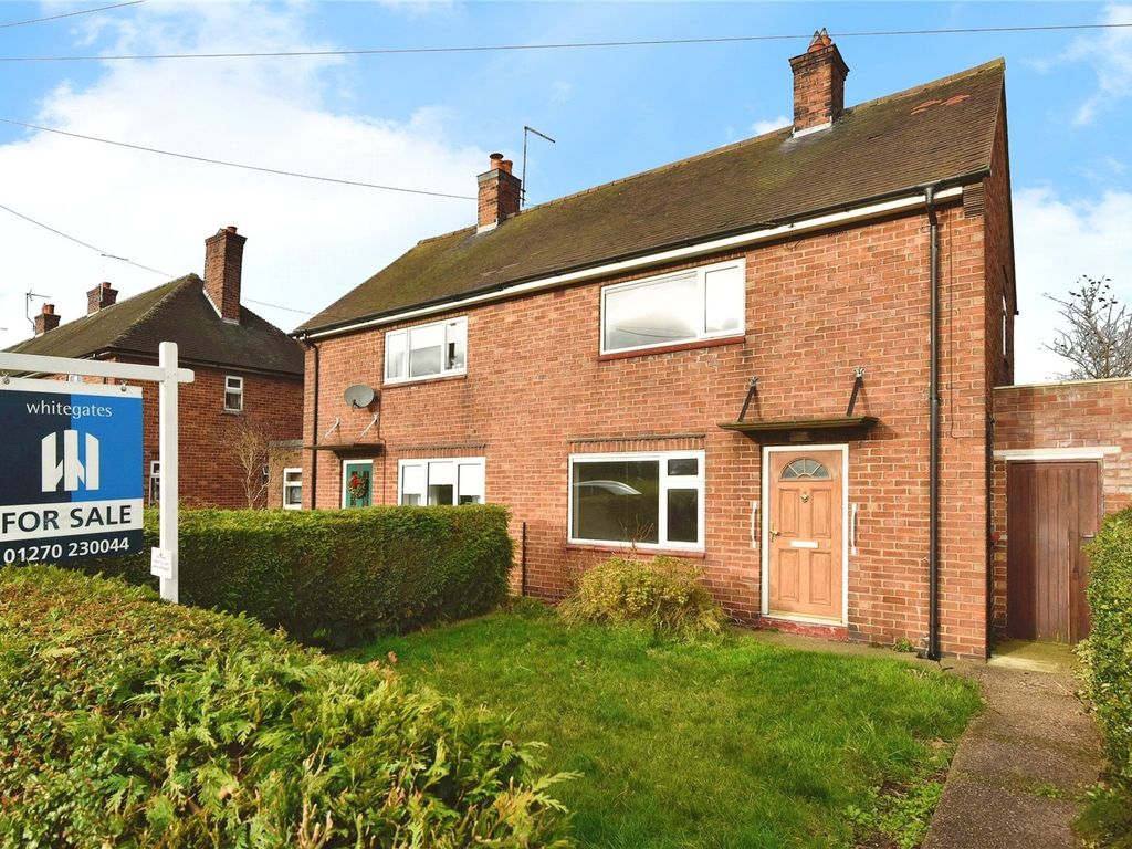 2 bed semi-detached house for sale in Windsor Drive, Brindley, Nantwich, Cheshire CW5, £150,000