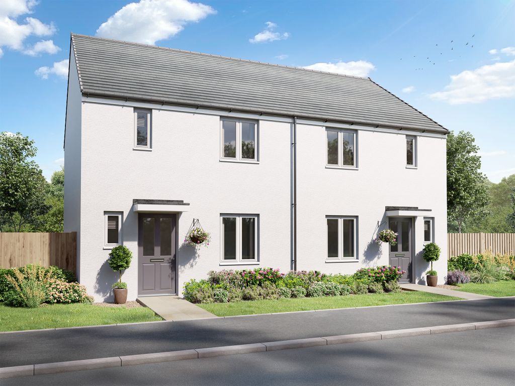 New home, 3 bed semi-detached house for sale in "The Danbury" at Bickland Hill, Falmouth TR11, £338,000