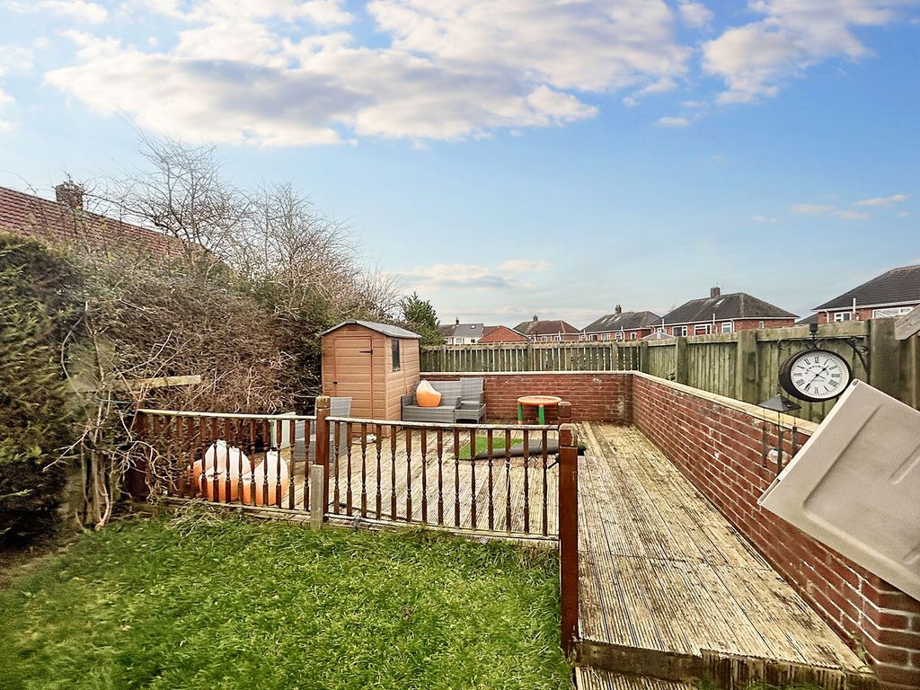3 bed terraced house for sale in Roslin Park, Bedlington NE22, £110,000