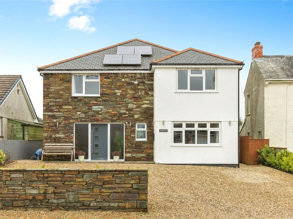 4 bed detached house for sale in Trebarwith Road, Delabole, Cornwall PL33, £530,000
