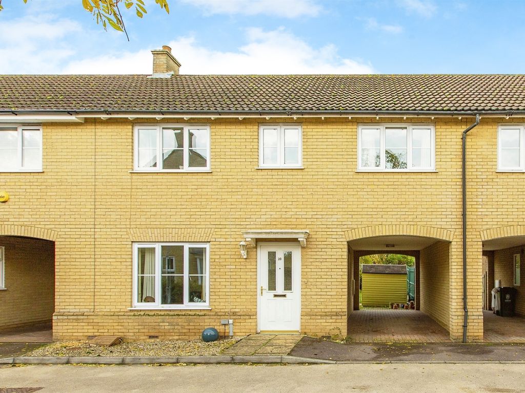 3 bed terraced house for sale in Grafton Drive, Highfields Caldecote, Cambridge CB23, £325,000