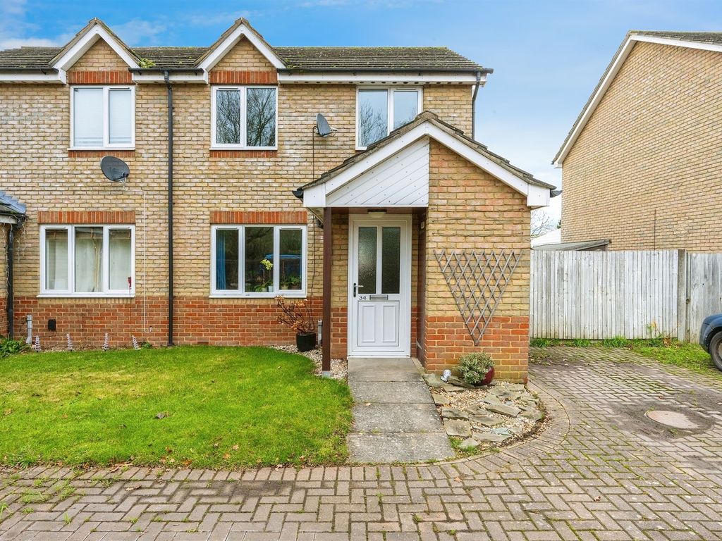 3 bed semi-detached house for sale in High Street, Great Eversden, Cambridge CB23, £200,000