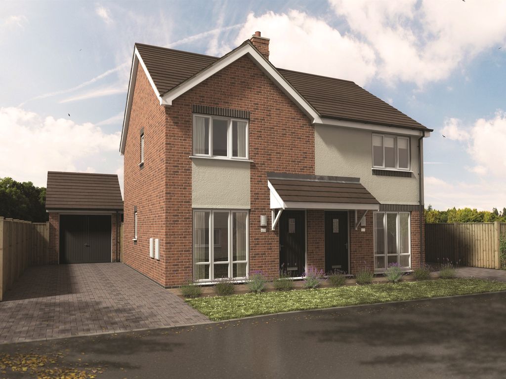 New home, 2 bed semi-detached house for sale in Kingsview Meadow, Coton Lane, Tamworth B79, £265,000