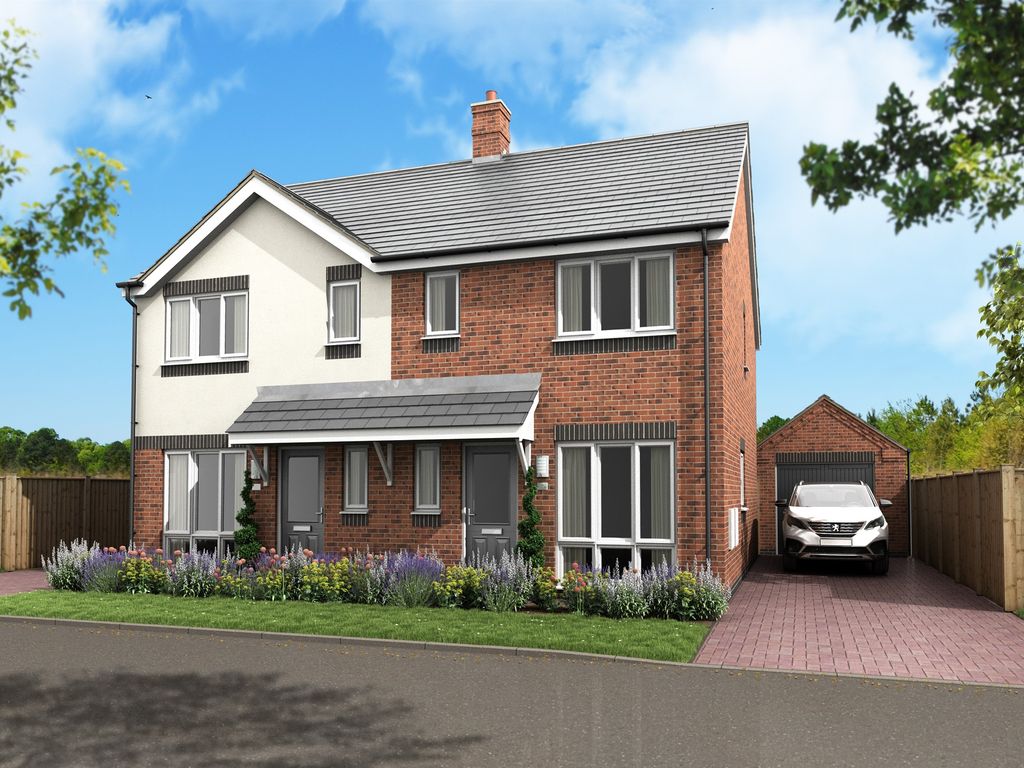 New home, 3 bed semi-detached house for sale in Kingsview Meadow, Coton Lane, Tamworth B79, £315,000