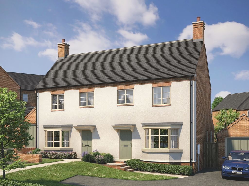 New home, 3 bed semi-detached house for sale in Cleat Hill, Ravensden, Bedford MK41, £424,950