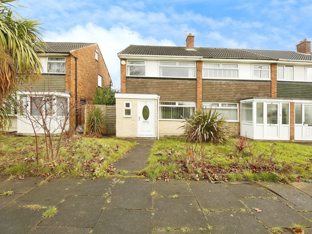 3 bed end terrace house for sale in Foxton Drive, Billingham TS23, £135,000