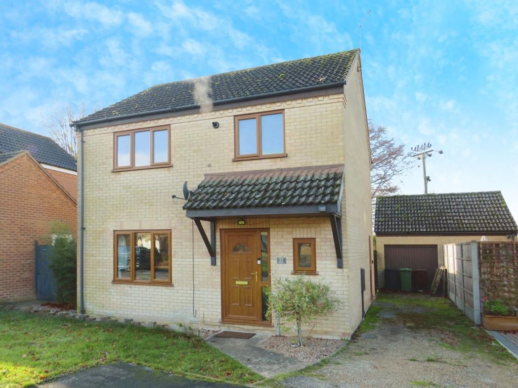 3 bed detached house for sale in Hereward Way, Feltwell, Thetford IP26, £260,000