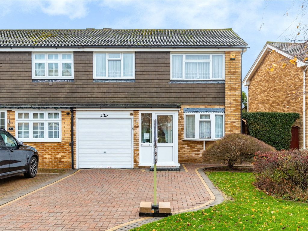 3 bed semi-detached house for sale in Chevington Way, Hornchurch RM12, £475,000