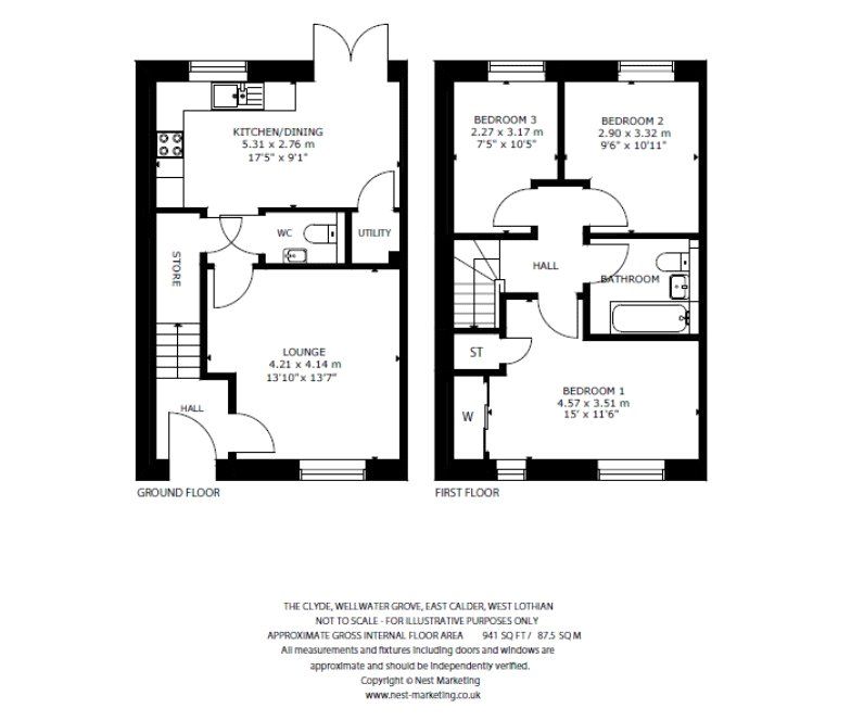 New home, 3 bed semi-detached house for sale in Raw Holdingseast Calder, East Calder, Livingston, West Lothian EH53, £276,500