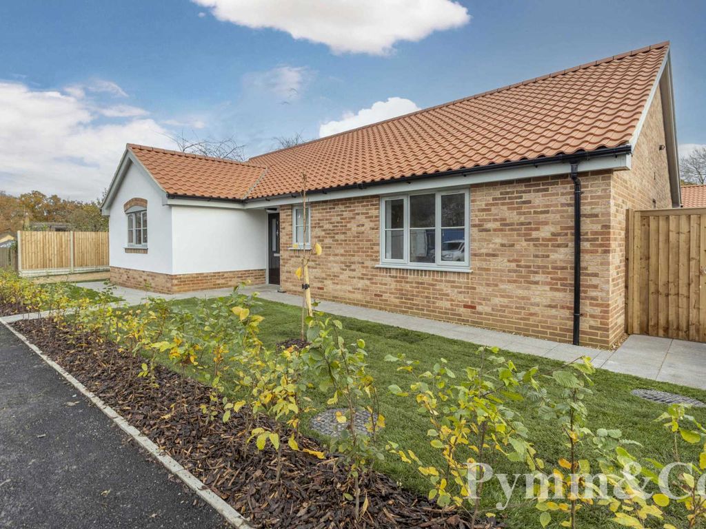 New home, 3 bed detached bungalow for sale in Caistor Lane, Caistor St. Edmund, Norwich NR14, £695,000
