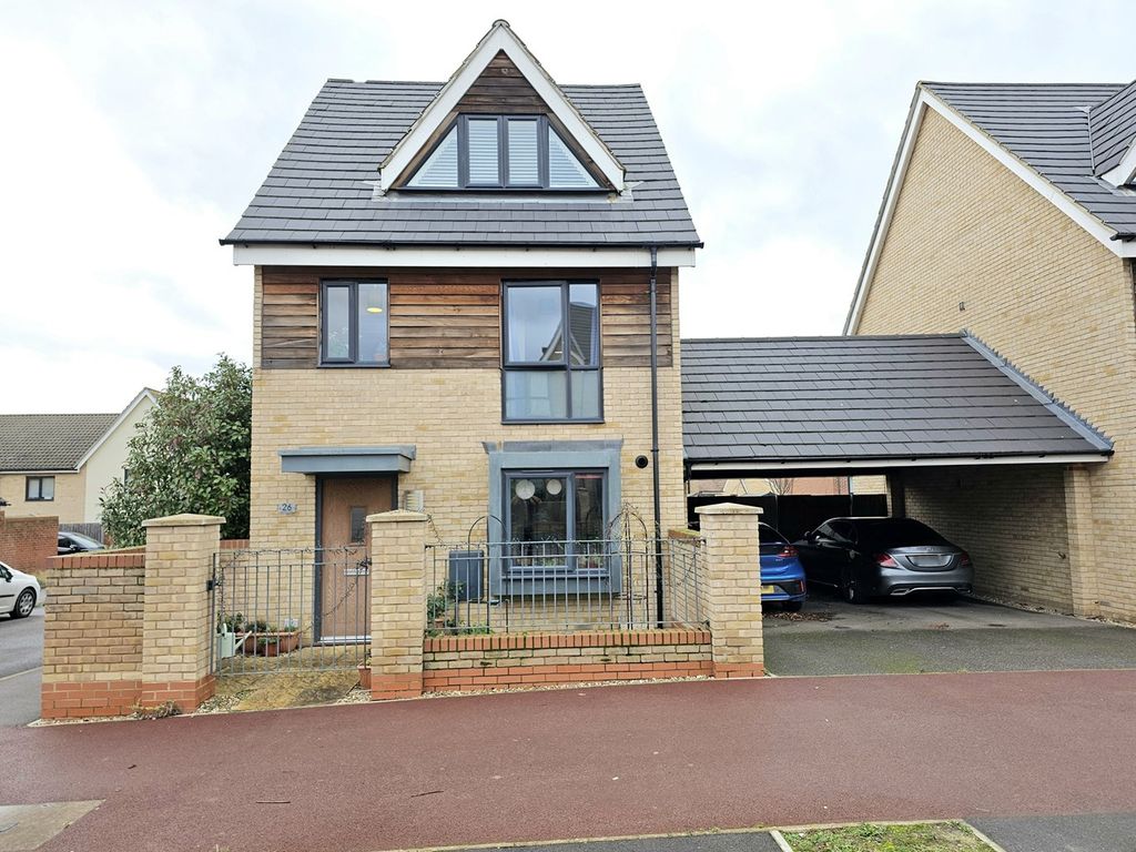 3 bed detached house for sale in Beaufort Road, Upper Cambourne, Cambridge CB23, £390,000
