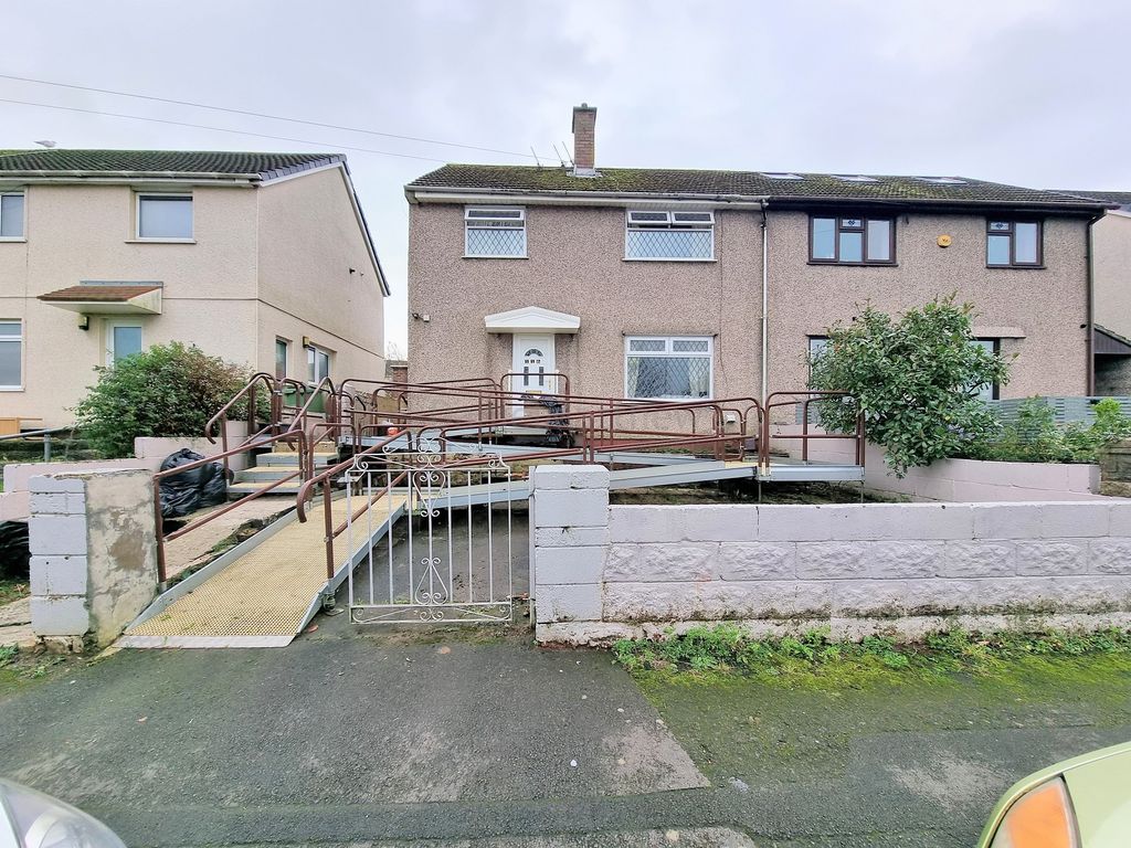 3 bed semi-detached house for sale in Heol Fach, North Cornelly, Bridgend County. CF33, £145,000