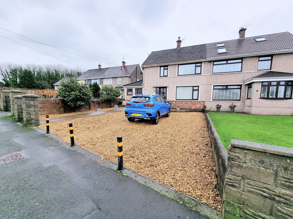 3 bed semi-detached house for sale in Heol Tydraw, Pyle, Bridgend County. CF33, £235,000
