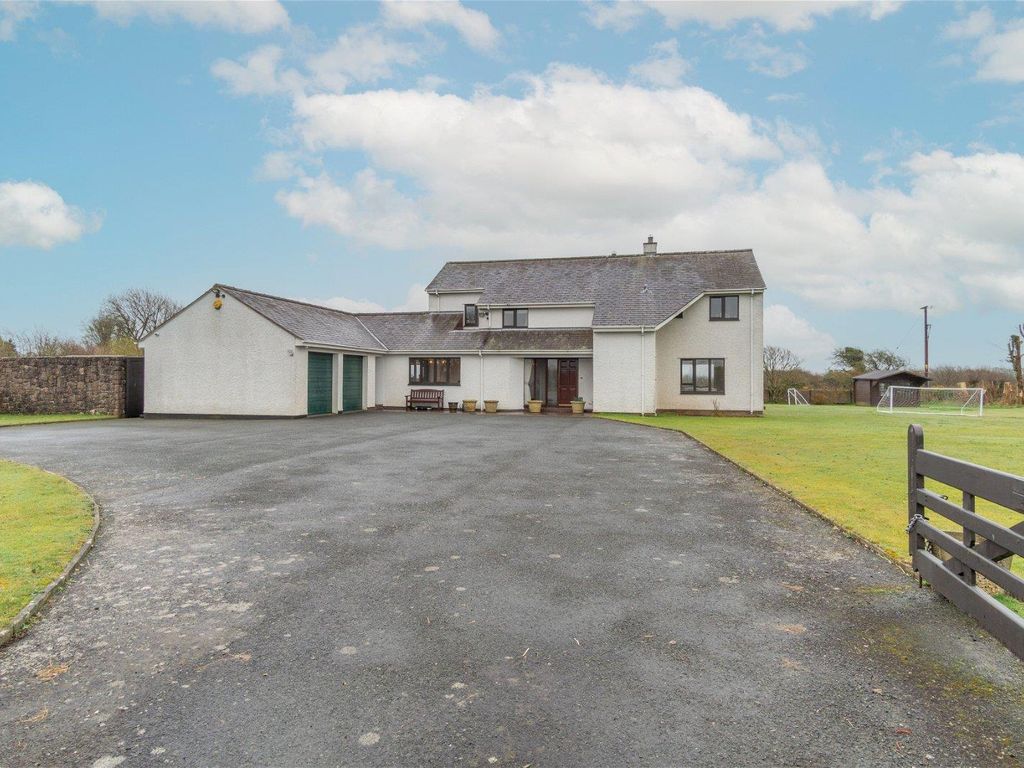 5 bed detached house for sale in Llangristiolus, Bodorgan LL62, £685,000