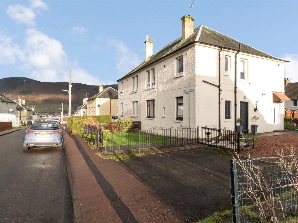 2 bed flat for sale in School Terrace, Coalsnaughton, Tillicoultry, Clackmannanshire FK13, £80,000