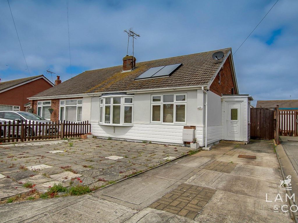 2 bed semi-detached bungalow for sale in Chaucer Close, Jaywick, Clacton-On-Sea CO15, £147,500