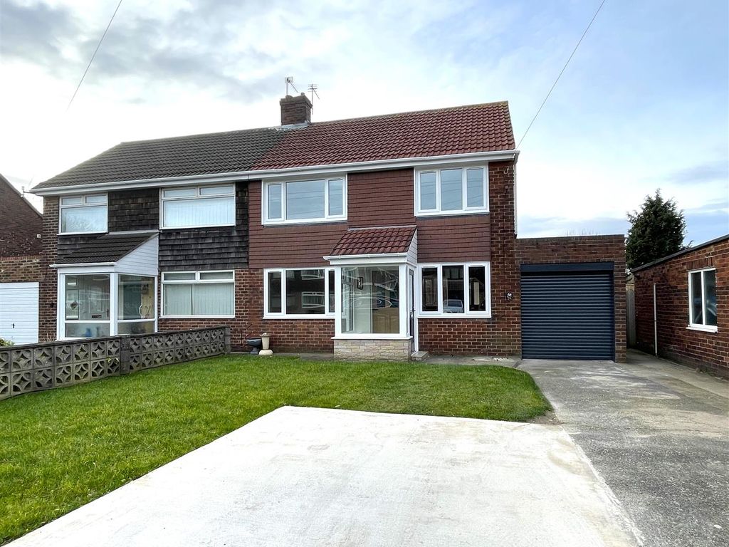 3 bed semi-detached house for sale in Capulet Grove, South Shields NE34, £229,950