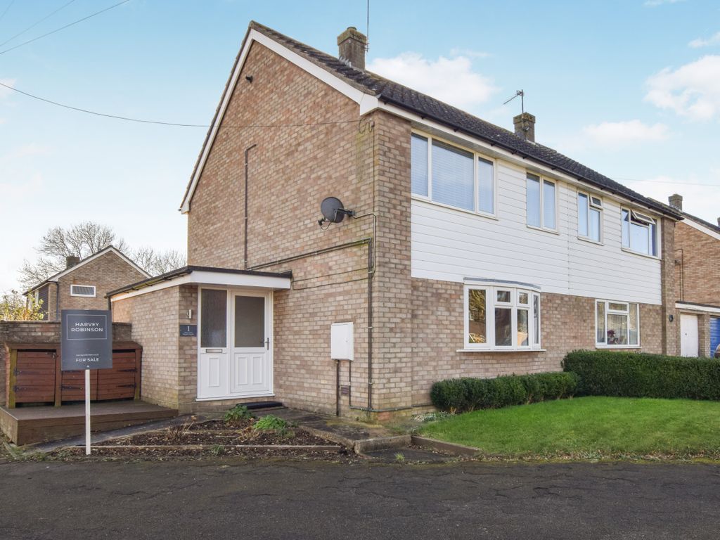 3 bed semi-detached house for sale in West Close, Alconbury Weston, Huntingdon PE28, £300,000