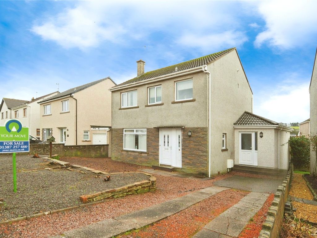 3 bed detached house for sale in Moss View, Dumfries, Dumfries And Galloway DG1, £240,000