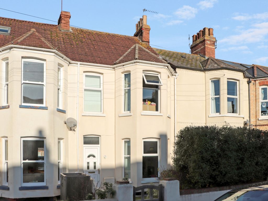 3 bed terraced house for sale in Lawn Road, Exmouth EX8, £300,000