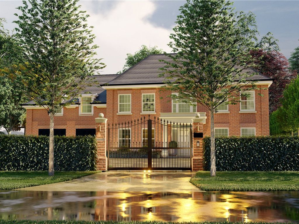 New home, 5 bed detached house for sale in Onslow Road, Burwood Park, Walton-On-Thames KT12, £4,250,000