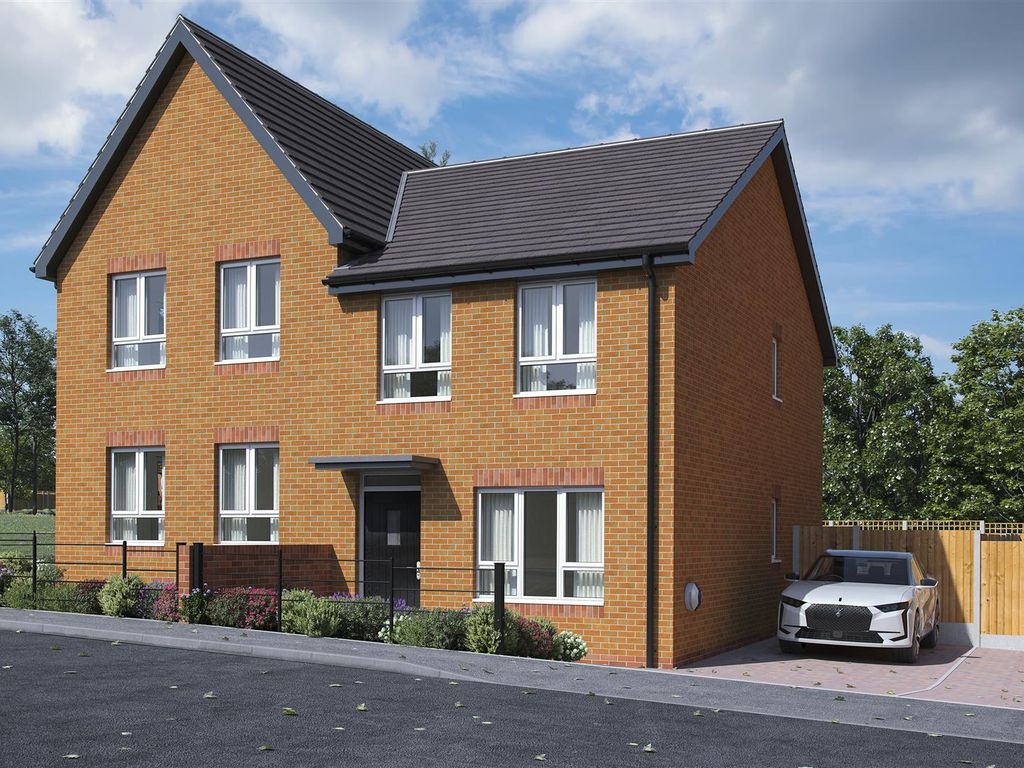 New home, 2 bed semi-detached house for sale in Plot 9, The Oaklands, Bayston Hill, Shrewsbury SY3, £257,000