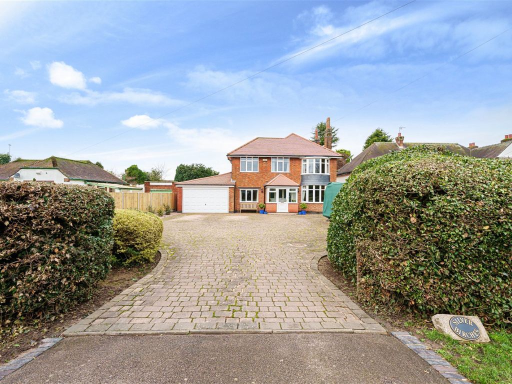 4 bed detached house for sale in Hinckley Road, Leicester Forest East, Leicester LE3, £595,000