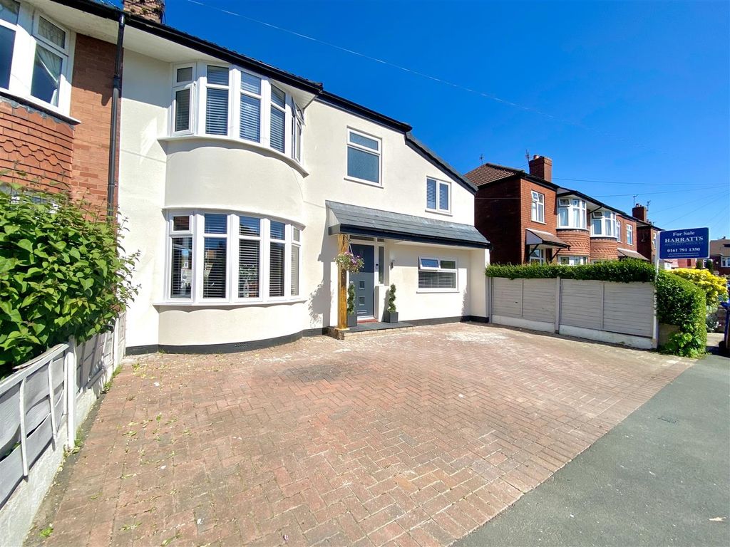 4 bed semi-detached house for sale in Hollymount Avenue, Great Moor, Stockport SK2, £425,000