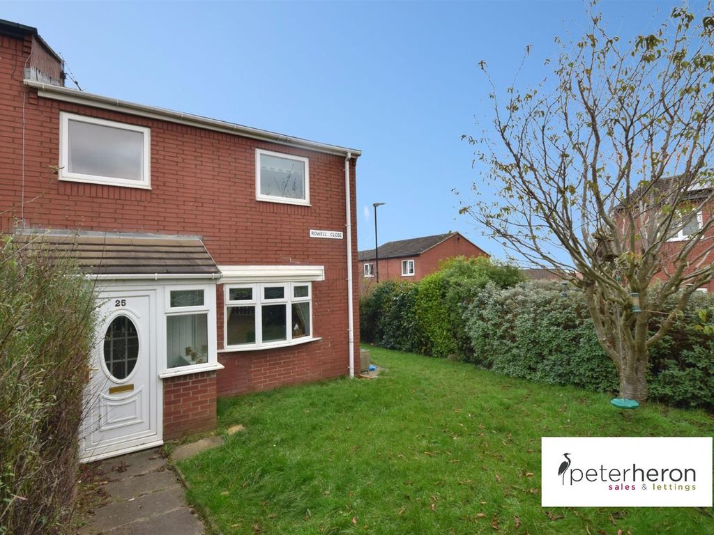 3 bed semi-detached house for sale in Rowell Close, Ryhope, Sunderland SR2, £129,950