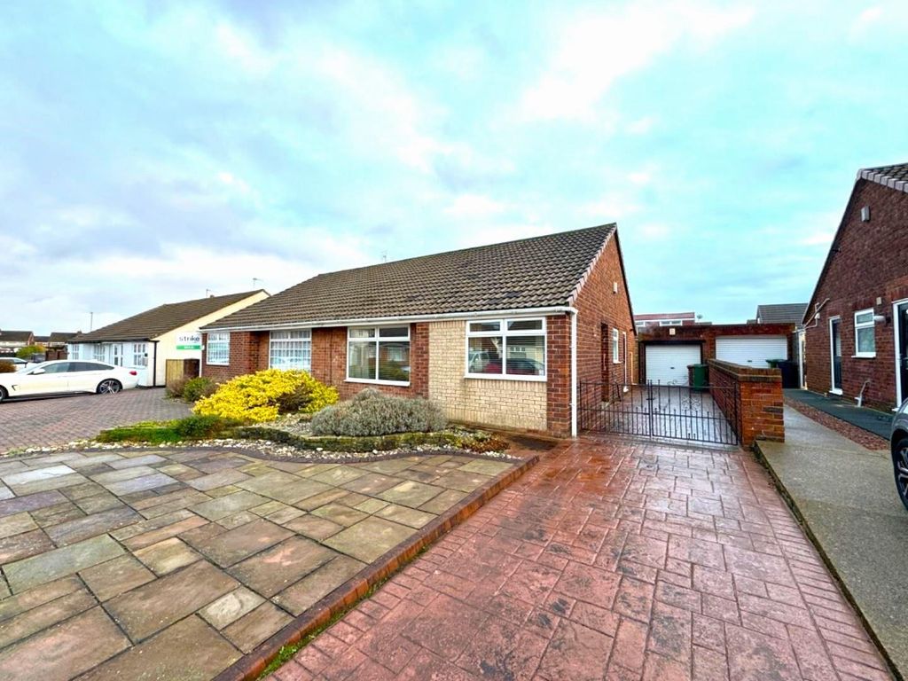 2 bed semi-detached bungalow for sale in Downham Grove, Fens, Hartlepool TS25, £135,000
