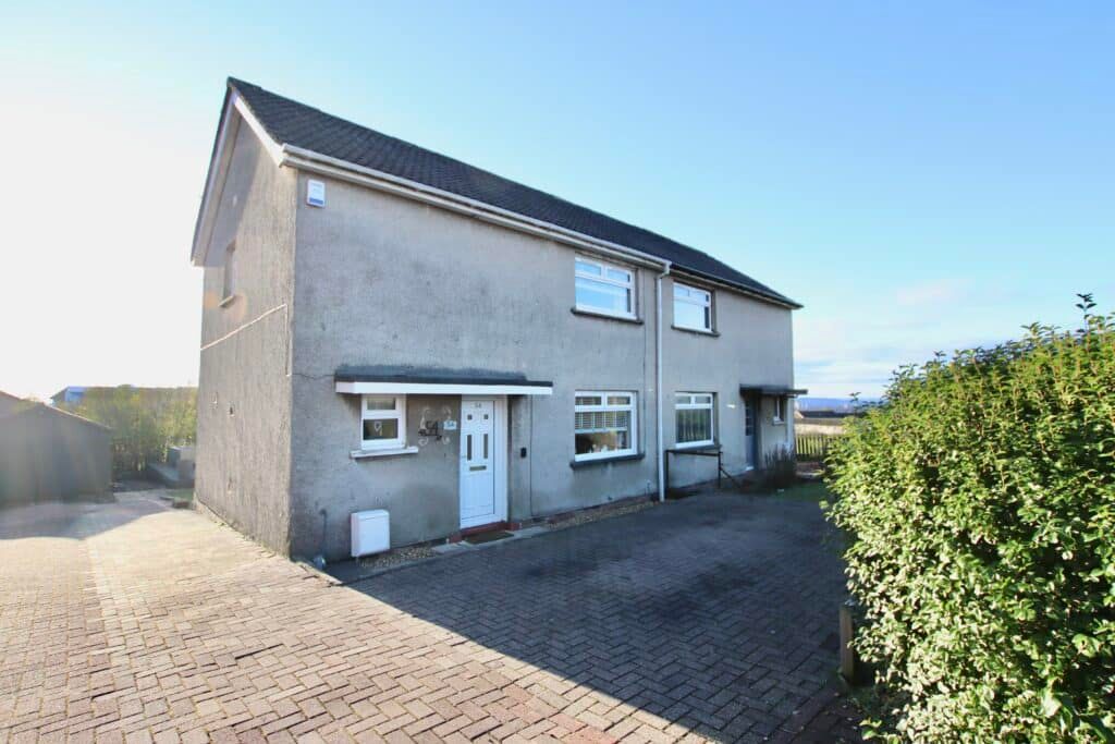 2 bed semi-detached house for sale in Dykehead Road, Airdrie ML6, £104,999