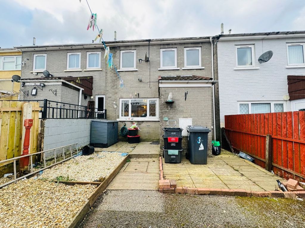 3 bed terraced house for sale in Trederwen, Ebbw Vale NP23, £135,000