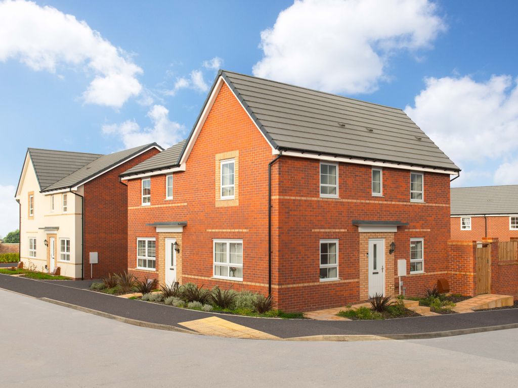New home, 3 bed semi-detached house for sale in "Moresby" at Kirby Lane, Eye Kettleby, Melton Mowbray LE14, £279,995