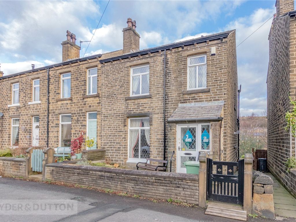 3 bed end terrace house for sale in Stoney Lane, Longwood, Huddersfield, West Yorkshire HD3, £185,000