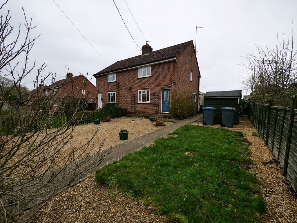 3 bed semi-detached house for sale in Bedfield Road, Earl Soham, Suffolk IP13, £200,000