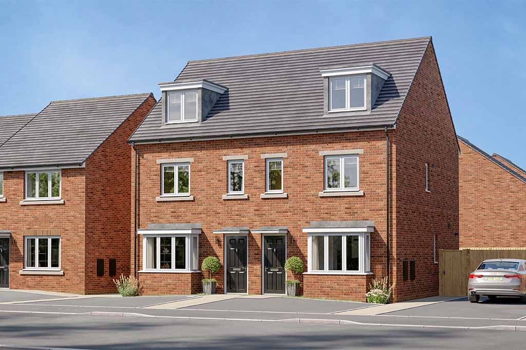 New home, 3 bed semi-detached house for sale in "The Stratton" at Welsh Road, Garden City, Deeside CH5, £265,995
