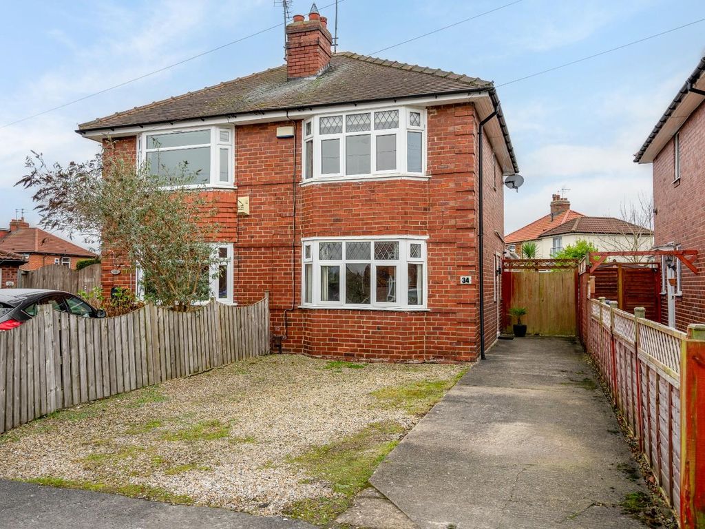 2 bed semi-detached house for sale in Rawcliffe Avenue, York YO30, £280,000