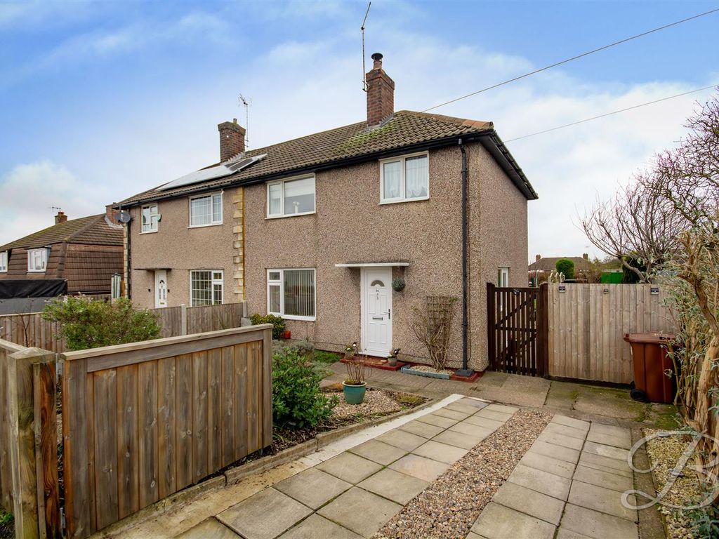 3 bed semi-detached house for sale in The Crescent, Bilsthorpe, Newark NG22, £160,000