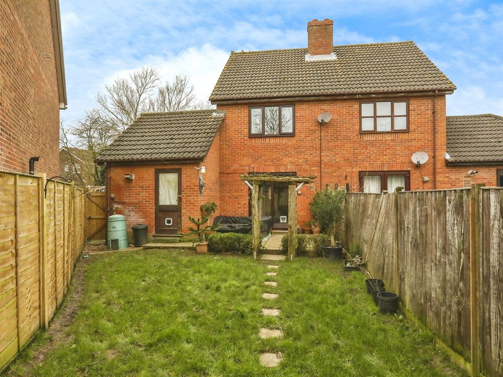 2 bed semi-detached house for sale in Willow Green, Worlingworth, Woodbridge IP13, £220,000