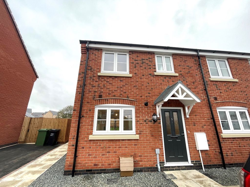 New home, 3 bed terraced house for sale in Roundhouse Way, Loughborough LE12, £128,250