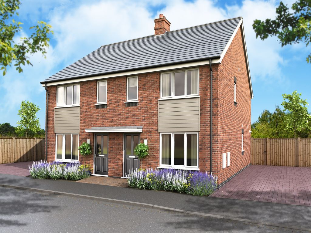 New home, 3 bed semi-detached house for sale in Kingsview Meadow, Coton Lane, Tamworth B79, £252,000