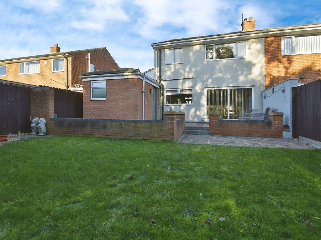 3 bed semi-detached house for sale in Shadforth Drive, Billingham TS23, £185,000